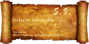 Sikula Veronika névjegykártya